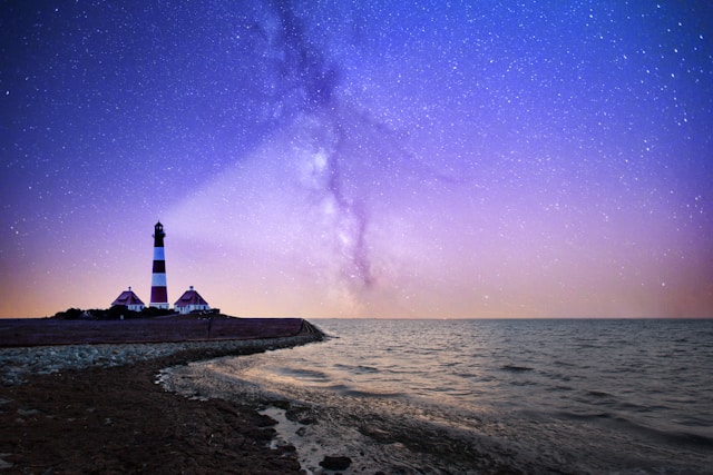 lighthouse on the ocean