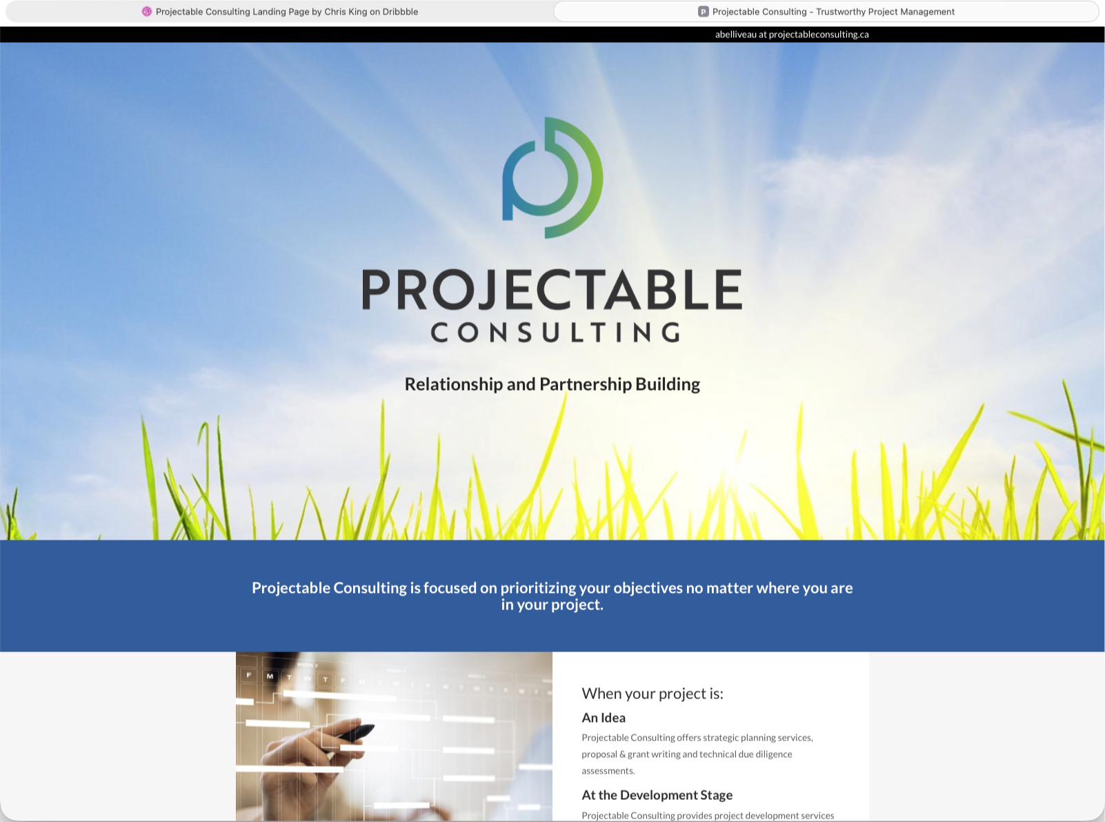 Projectable Consulting Home Page