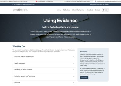 Using Evidence Home Page